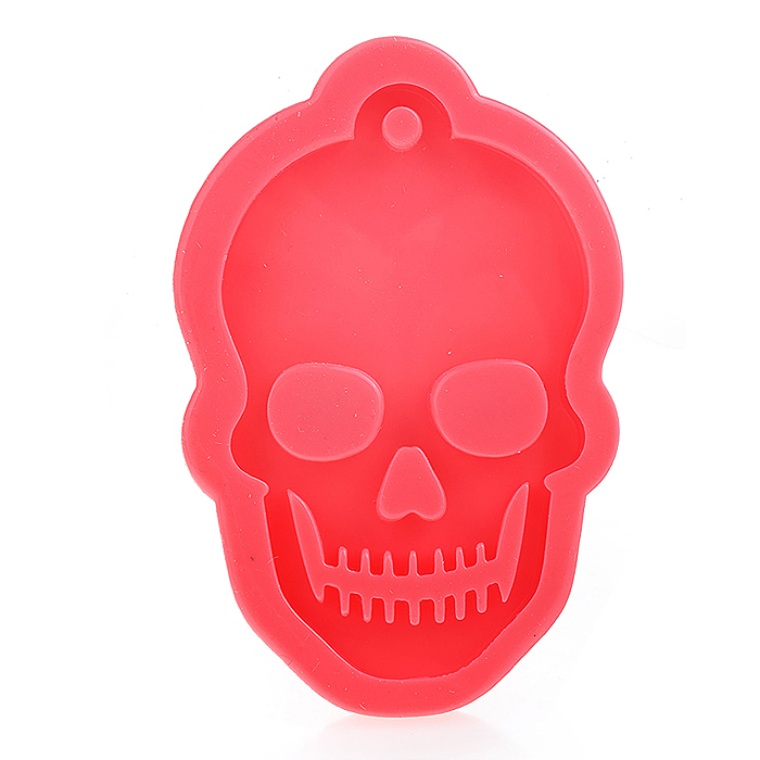 Силиконовый молд для творчества "Красный череп" 80*60мм. Силиконовый молд для творчества "Красный череп" 80*60мм.