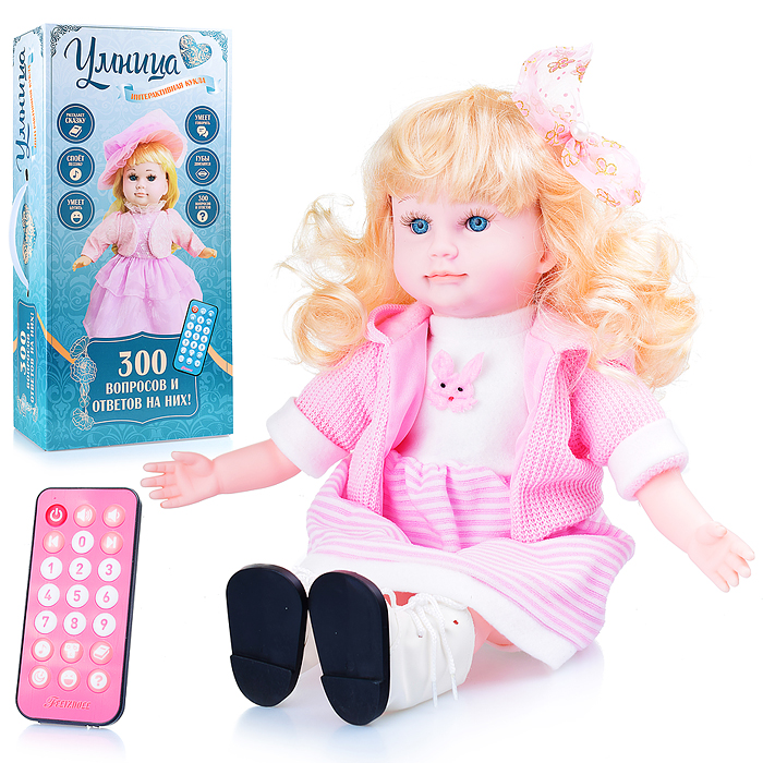 Кукла F20B-03 "Умница" интерактивная, с пультом управления, в коробке Кукла F20B-03 "Умница" интерактивная, с пультом управления, в коробке