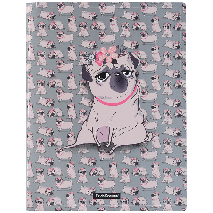 Папка файловая пластиковая Chilling Dog, с 30 карманами, А4 