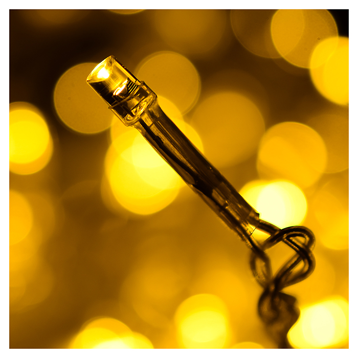 Фото к товару Электрогирлянда светодиодная 3 м, 96 ламп, теплый Электрогирлянда светодиодная 3 м, 96 ламп, теплый