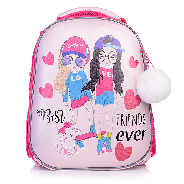 Рюкзак каркасный "Спортсменки" формованный из полимеров, материал: нейлон, полиэстер Рюкзак каркасный "Спортсменки" формованный из полимеров, материал: нейлон, полиэстер