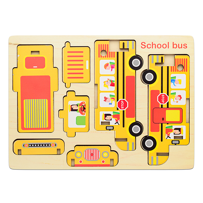 Фото к товару Пазл "Автобус" Пазл "Автобус"