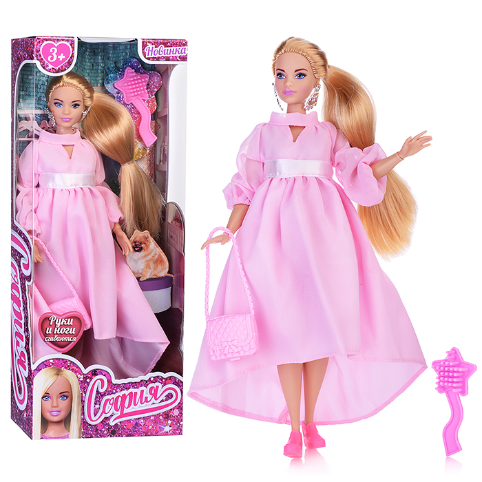 Кукла София 29 см. (plus size, руки и ноги сгиб, с аксесс.) в коробке Кукла София 29 см. (plus size, руки и ноги сгиб, с аксесс.) в коробке