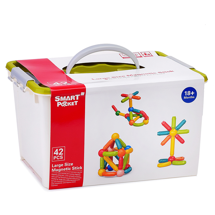 Конструктор S-Y019 "Магнитные развлечения" (42 дет.) в коробке