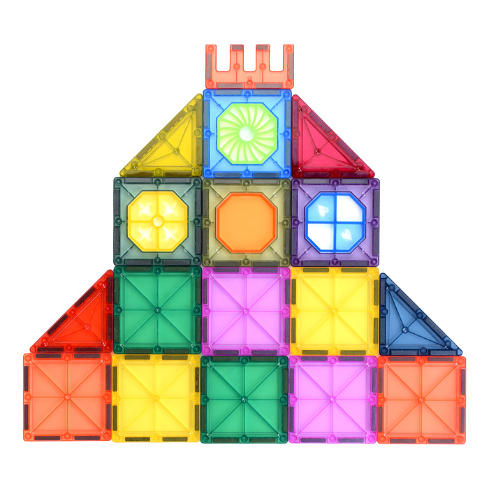 Фото к товару Конструктор магнитный S-C010 "Замок" с прожектором (22 дет.) в коробке Конструктор магнитный S-C010 "Замок" с прожектором (22 дет.) в коробке