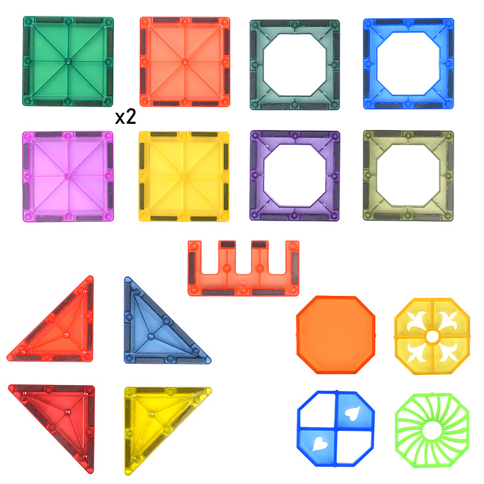 Фото к товару Конструктор магнитный S-C010 "Замок" с прожектором (22 дет.) в коробке Конструктор магнитный S-C010 "Замок" с прожектором (22 дет.) в коробке