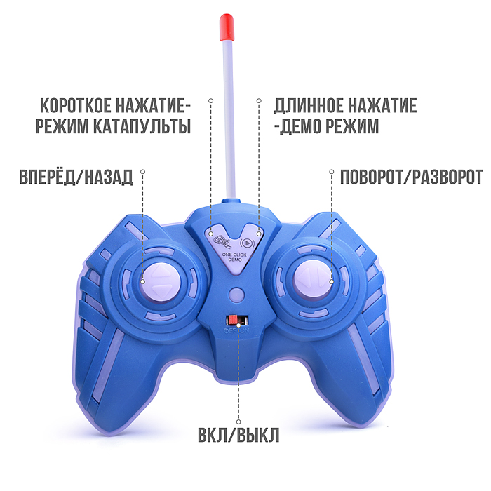 Фото к товару Мотоцикл-катапульта GC169-167 на р/у, в коробке Мотоцикл-катапульта GC169-167 на р/у, в коробке
