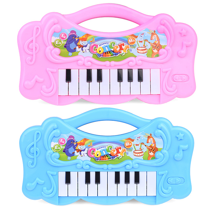 Пианино 856-9 "Веселые зверята" на батарейках, в коробке Пианино 856-9 "Веселые зверята" на батарейках, в коробке