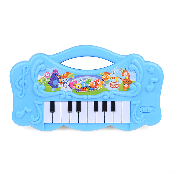 Фото к товару Пианино 856-9 "Веселые зверята" на батарейках, в коробке Пианино 856-9 "Веселые зверята" на батарейках, в коробке