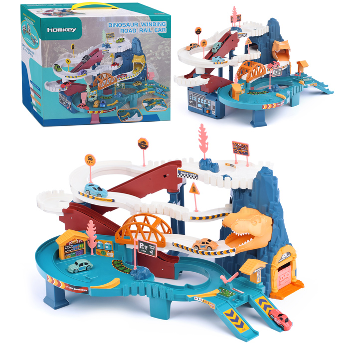 Автотрек 5501A "Динозавр" на батарейках, в коробке Автотрек 5501A "Динозавр" на батарейках, в коробке