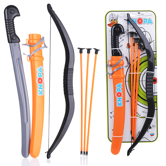 Набор оружия "Кочевник" сабля, лук, 3 стрелы Набор оружия "Кочевник" сабля, лук, 3 стрелы