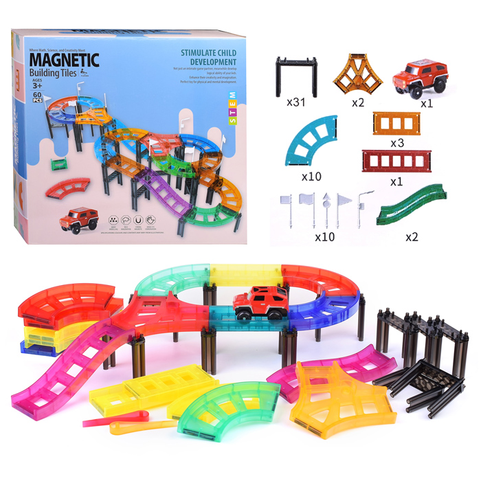 Конструктор- Автотрек G003 (60 дет.) в коробке Конструктор- Автотрек G003 (60 дет.) в коробке