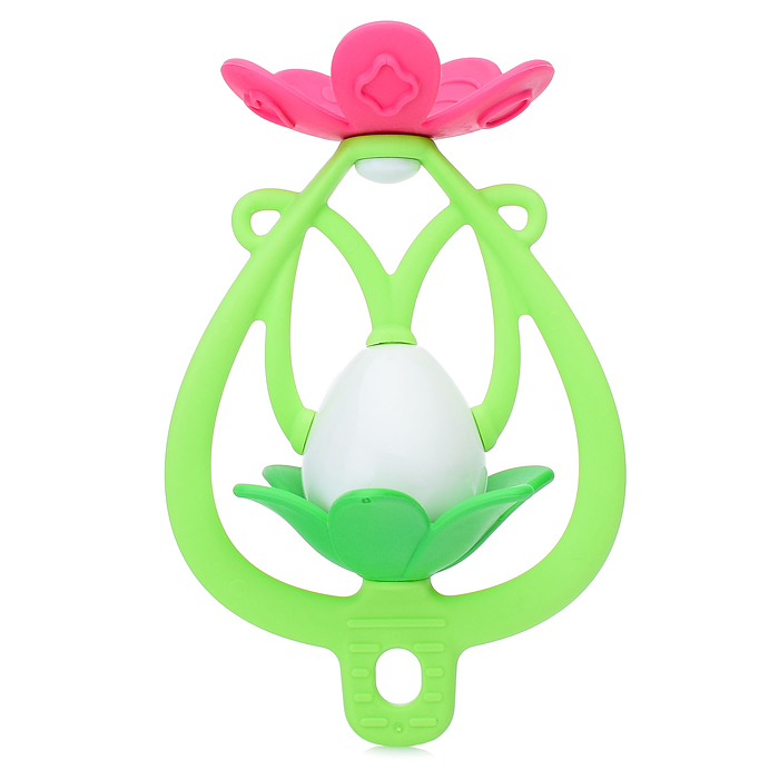 Фото к товару Погремушка-прорезыватель "Цветочки" Погремушка-прорезыватель "Цветочки"