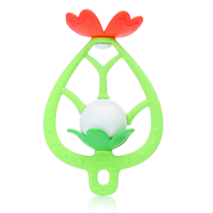 Фото к товару Погремушка-прорезыватель "Цветочки" Погремушка-прорезыватель "Цветочки"