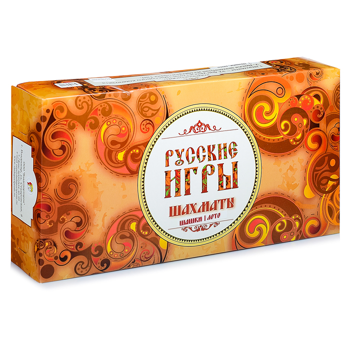 Фото к товару Набор "Русские игры" (шахматы, шашки, лото (бочонок из древопласта), доска из микрогофры) Набор "Русские игры" (шахматы, шашки, лото (бочонок из древопласта), доска из микрогофры)