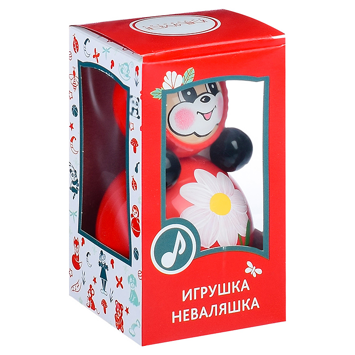 Фото к товару Неваляшка Божья коровка в худ. упаковке Неваляшка Божья коровка в худ. упаковке