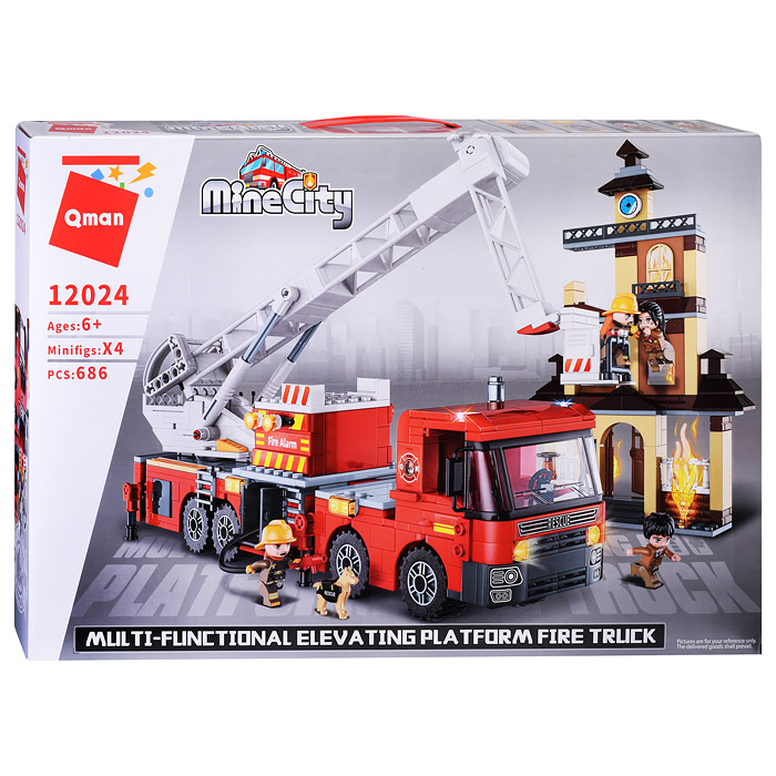 Конструктор 12024 "Пожарная машина" (686 дет.) Конструктор 12024 "Пожарная машина" (686 дет.)