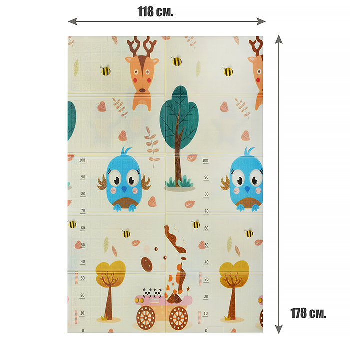 Фото к товару Коврик развивающий 00-1200 "Прогулка на природе" (120*180*0.8cm) EVA Коврик развивающий 00-1200 "Прогулка на природе" (120*180*0.8cm) EVA