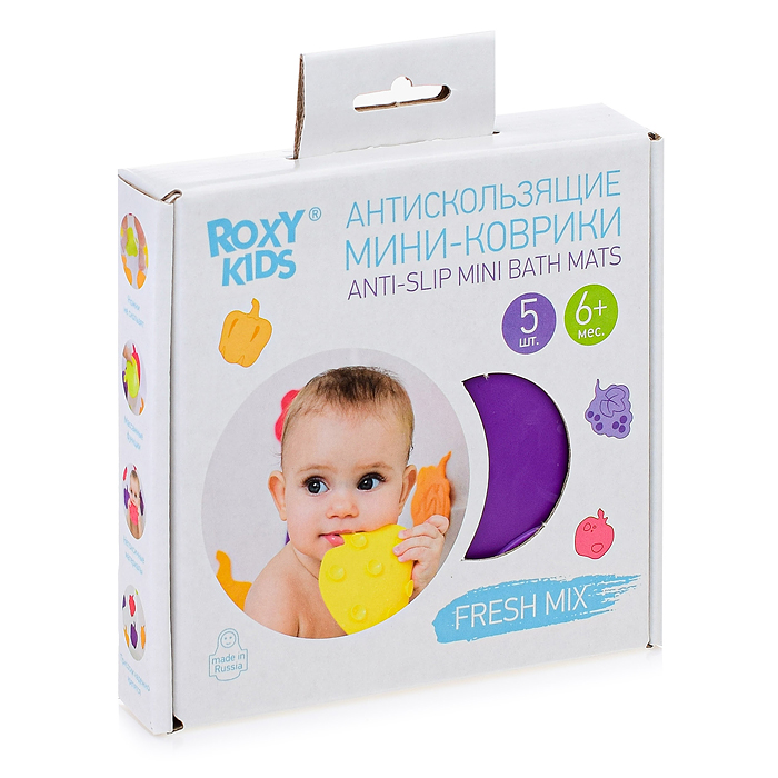Фото к товару Антискользящие мини-коврики для ванны. Серия FRESH MIX. Цвета в ассортименте. Антискользящие мини-коврики для ванны. Серия FRESH MIX. Цвета в ассортименте.