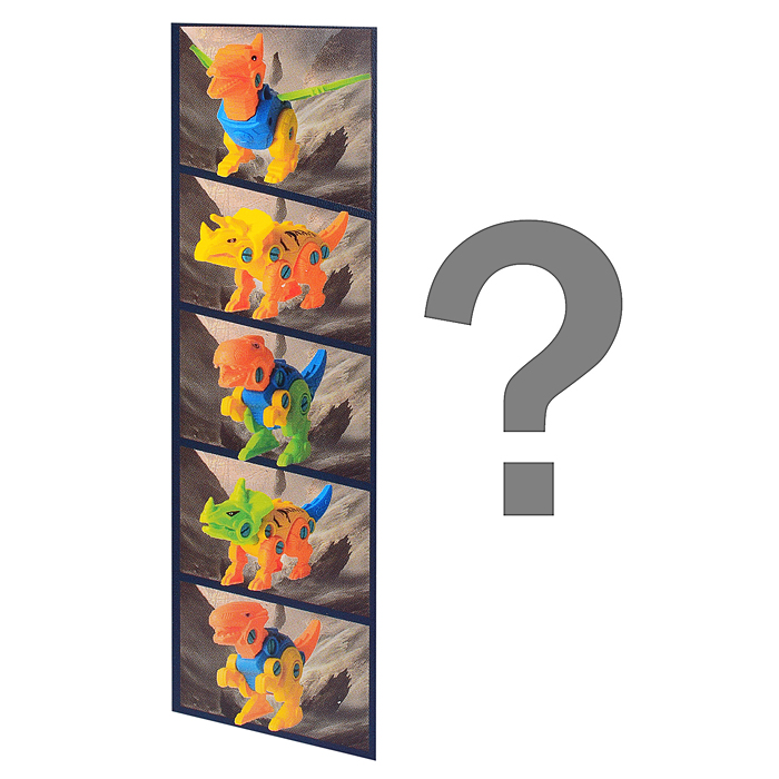 Конструктор R968-B1P "Динозавр" с отверткой, в коробке