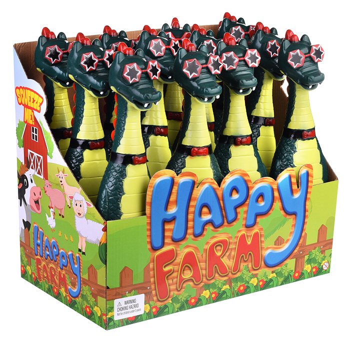 Игрушка-пищалка 4229 "Крокодил" в коробке