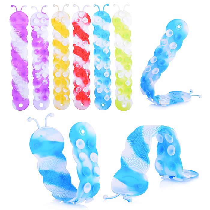 Игрушка - Антистресс "SquidoPop" (Сквидопоп) Гусеница Игрушка - Антистресс "SquidoPop" (Сквидопоп) Гусеница