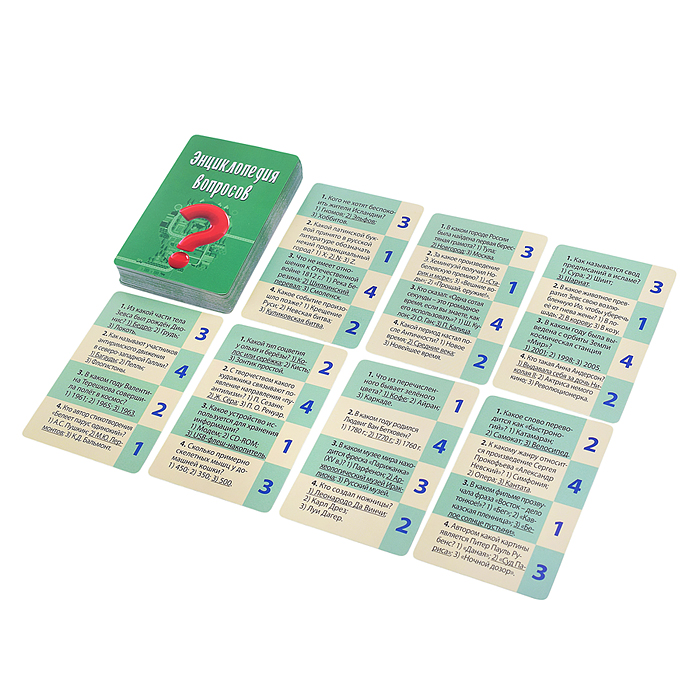 Фото к товару Викторина 100 карточек. Викторина сильных. Энциклопедия вопросов Викторина 100 карточек. Викторина сильных. Энциклопедия вопросов