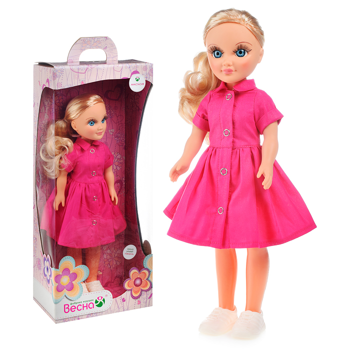 Кукла Анастасия, розовое лето, со звуком Кукла Анастасия, розовое лето, со звуком