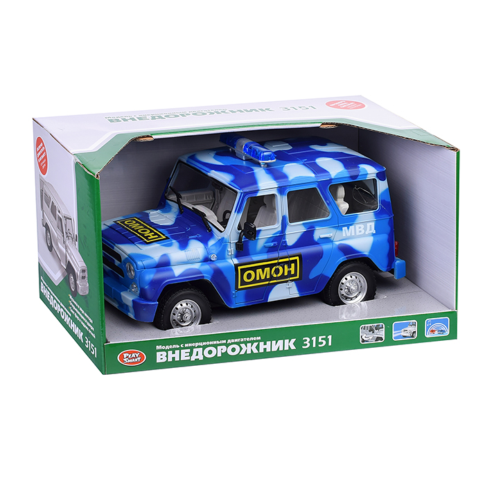 Фото к товару Машина 9122-C "Внедорожник. ОМОН" в коробке Машина 9122-C "Внедорожник. ОМОН" в коробке