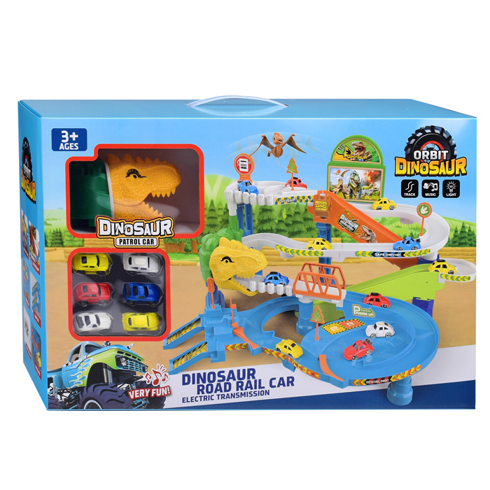 Автотрек XZ-693 на батарейках, в коробке