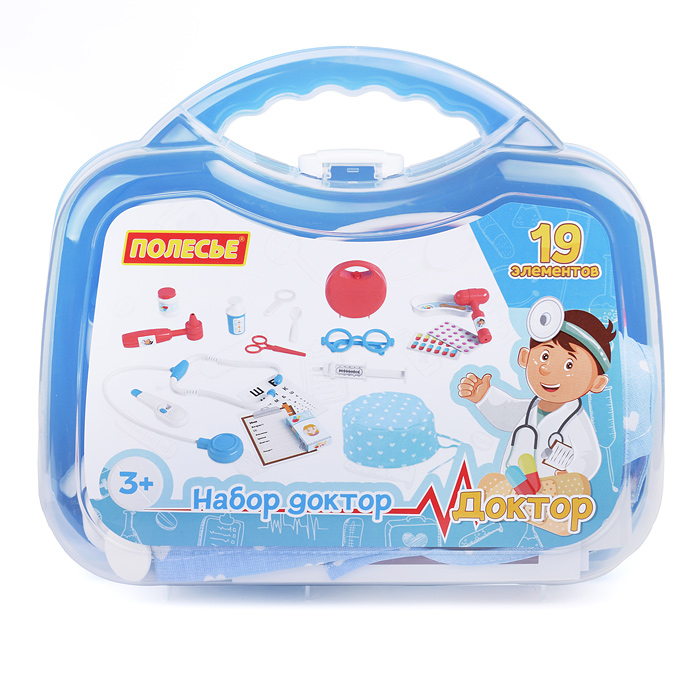 Фото к товару Набор "Доктор №20" (19 элементов) (в чемоданчике среднем) Набор "Доктор №20" (19 элементов) (в чемоданчике среднем)