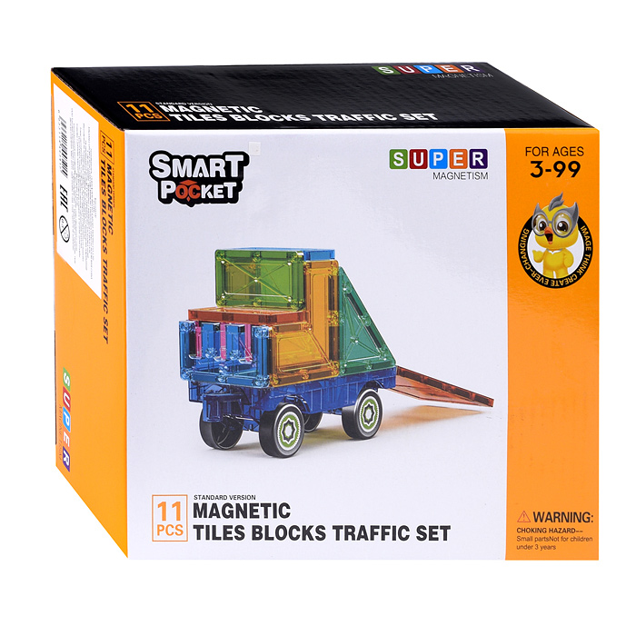 Фото к товару Конструктор магнитный S-C009 "Машинка" (11 дет.) в коробке Конструктор магнитный S-C009 "Машинка" (11 дет.) в коробке