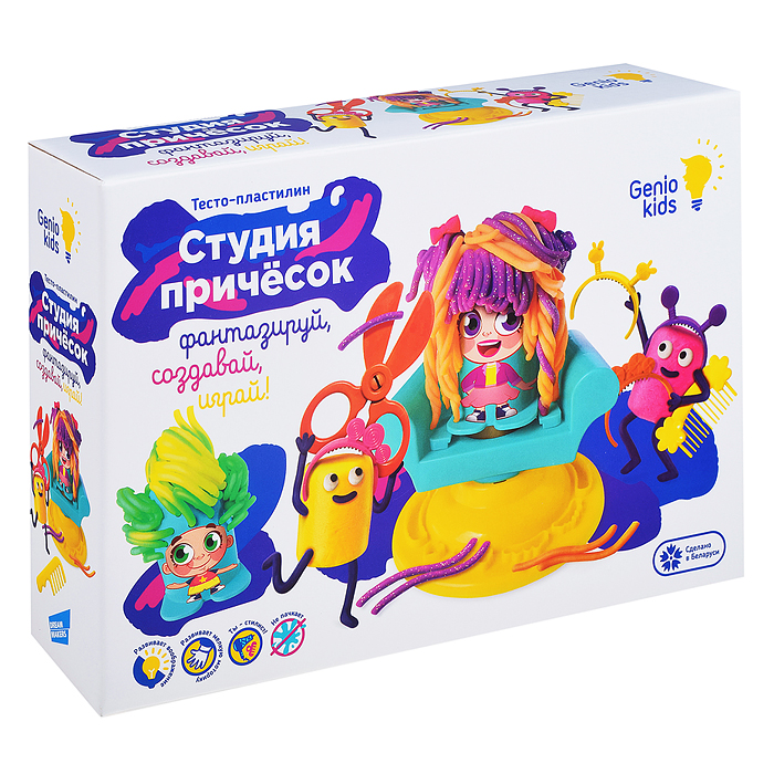 Набор для детской лепки "Студия причесок" Набор для детской лепки "Студия причесок"