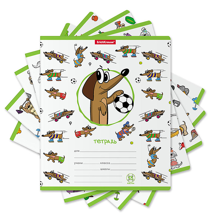 Тетрадь 18л. клетка "Busy Dogs" Тетрадь 18л. клетка "Busy Dogs"