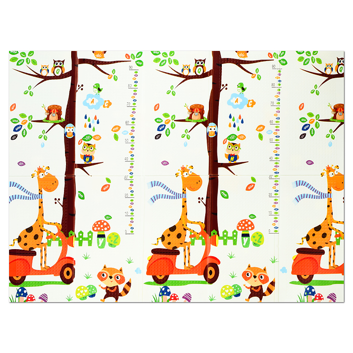 Фото к товару Коврик развивающий 00-1468 "Ростомер с совами" (150*200*0.6 см.) Коврик развивающий 00-1468 "Ростомер с совами" (150*200*0.6 см.)