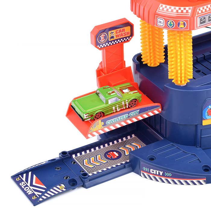 Фото к товару Парковка-Автомойка 660-S16 "Дорожные знаки" в коробке Парковка-Автомойка 660-S16 "Дорожные знаки" в коробке