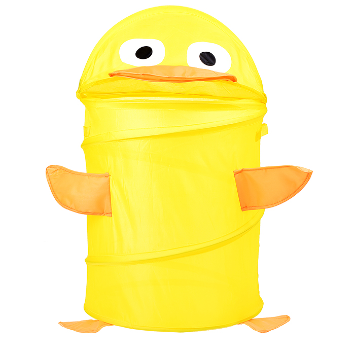 Корзина для игрушек 00-0057 "Утенок" желтый, 38*45см. Корзина для игрушек 00-0057 "Утенок" желтый, 38*45см.