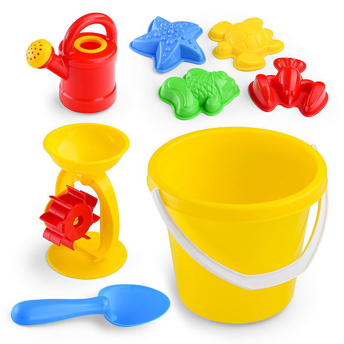 Фото к товару Набор для песка L18см (формочки 4шт) Набор для песка L18см (формочки 4шт)