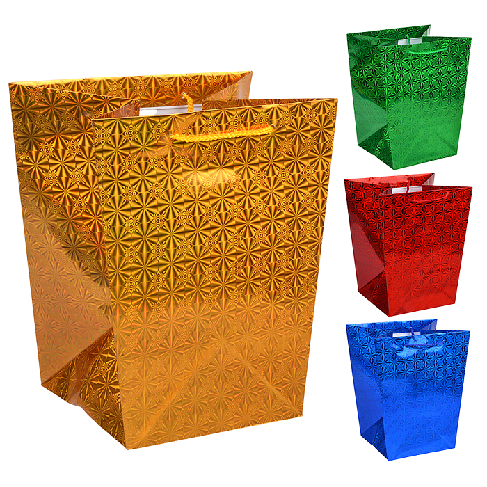 Пакет подарочный 18х29х18 (трапеция)с 3D эффектом