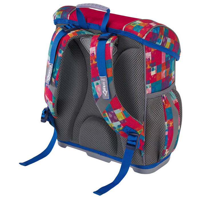 Фото к товару Ранец с пластиковым дном ErgoLine® 16L Patchwork Ранец с пластиковым дном ErgoLine® 16L Patchwork