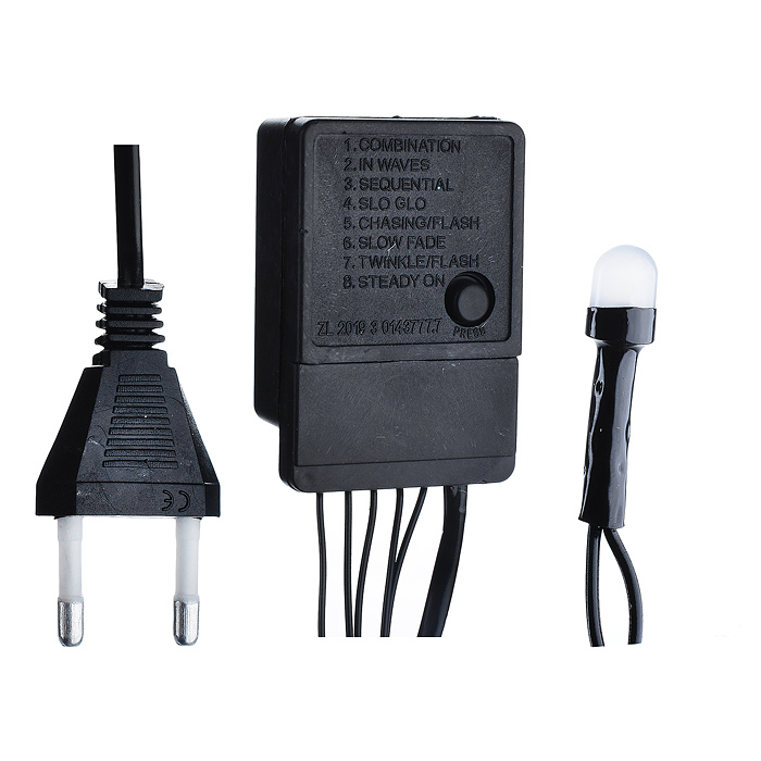 Фото к товару Электрогирлянда светодиодная 5 м, 50 ламп, синий Электрогирлянда светодиодная 5 м, 50 ламп, синий