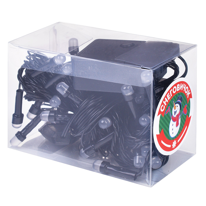 Фото к товару Электрогирлянда светодиодная 5 м, 50 ламп, синий Электрогирлянда светодиодная 5 м, 50 ламп, синий