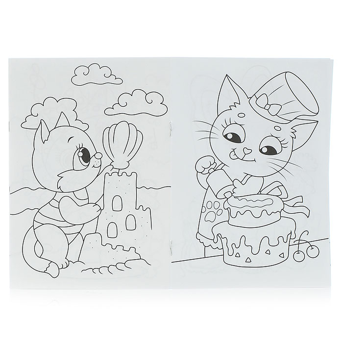 Раскраска А5 эконом. Котики