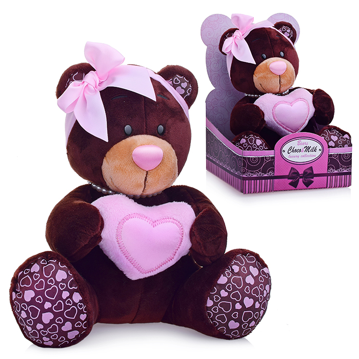 Медведь девочка Milk с сердцем 20 Медведь девочка Milk с сердцем 20