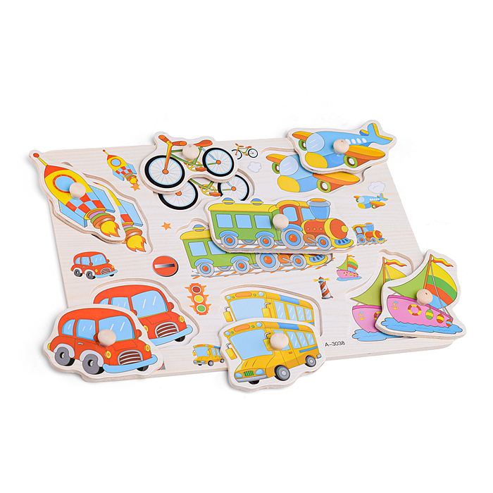Пазл-вкладыш D0056 "Транспорт вид 1"