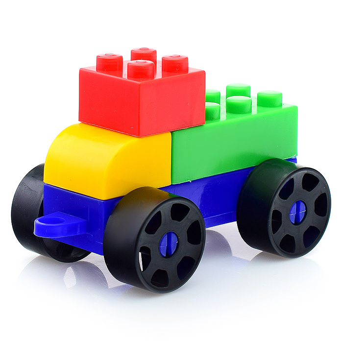 Конструктор "Радуга" в ведерке 90 дет. 