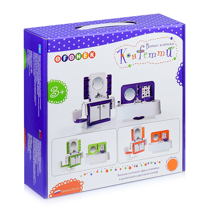 Фото к товару Ванная комната "Конфетти" Ванная комната "Конфетти"