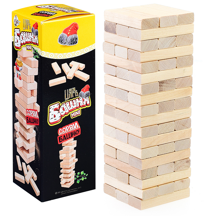 Игра для детей и взрослых "Царь Башня mini" (падающая башня) Игра для детей и взрослых "Царь Башня mini" (падающая башня)