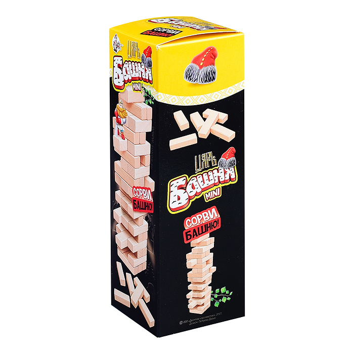 Фото к товару Игра для детей и взрослых "Царь Башня mini" (падающая башня) Игра для детей и взрослых "Царь Башня mini" (падающая башня)