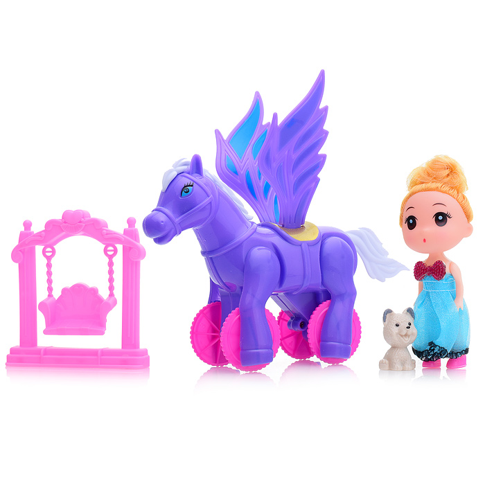 Кукла с лошадкой 667-29 в пакете Кукла с лошадкой 667-29 в пакете